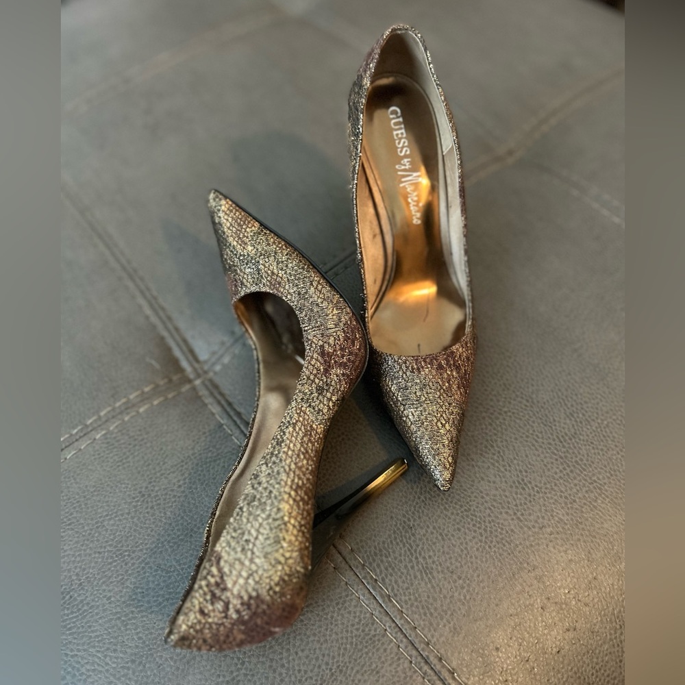 Woman’s stiletto pumps heels
